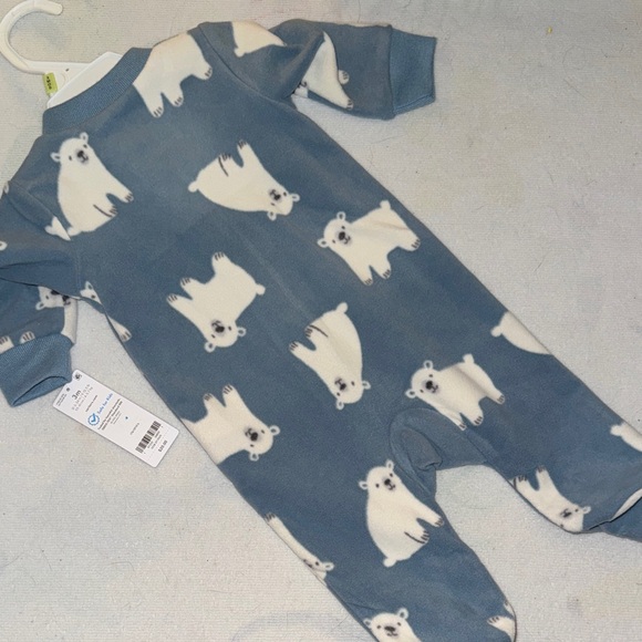 Carter's Gray Polar Bear Footie - Picture 6 of 6